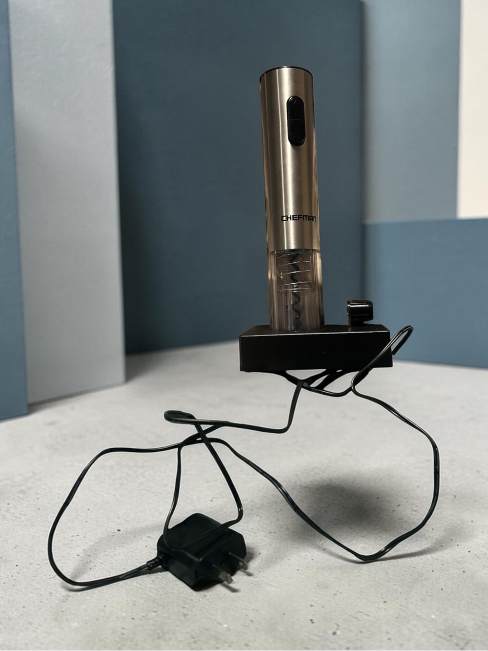 Chefman Electric Wine Opener - Brushed Gold with Charging Base